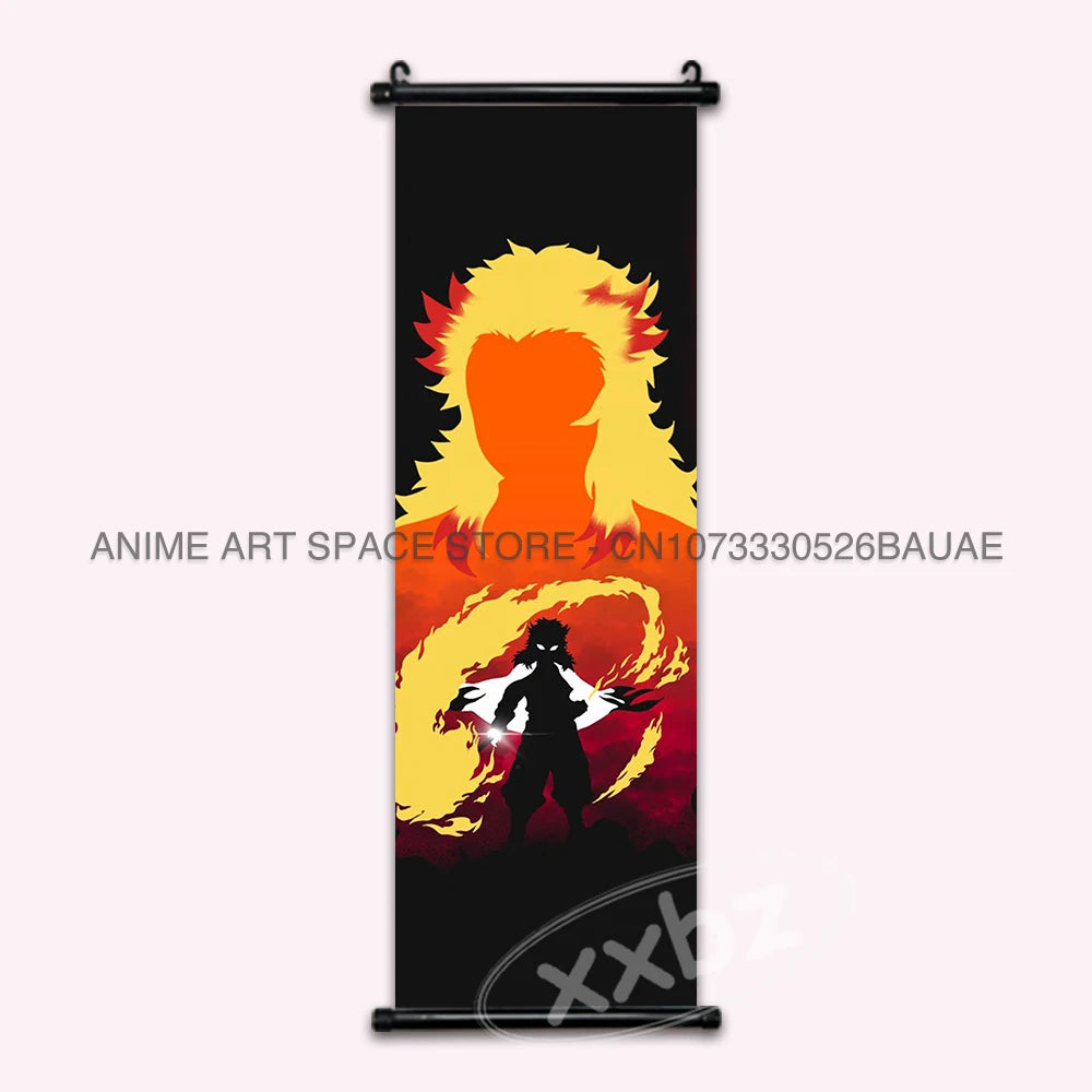 Demon Slayer Tomioka Giyuu Hanging Wall Art Scroll