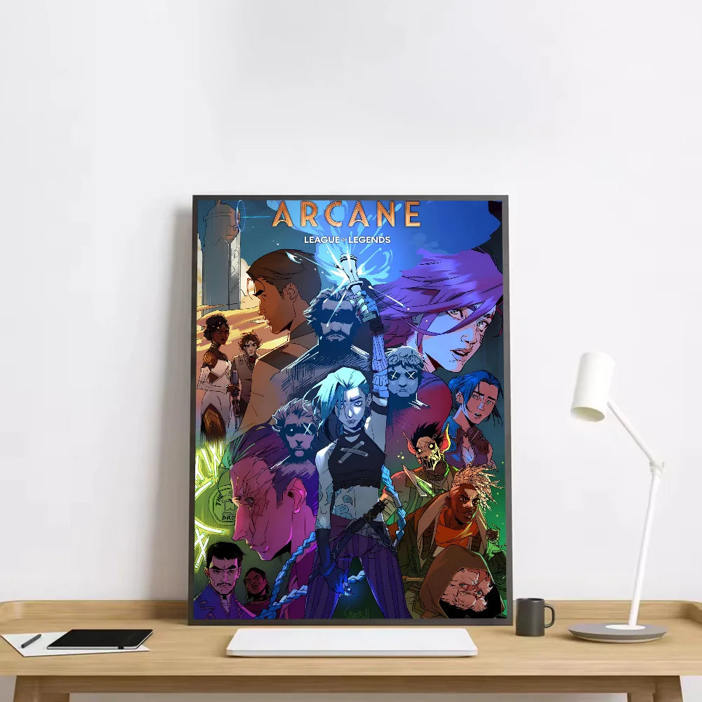 Anime Arcane Season 2 Jinx Graffiti HD Wall Art Poster