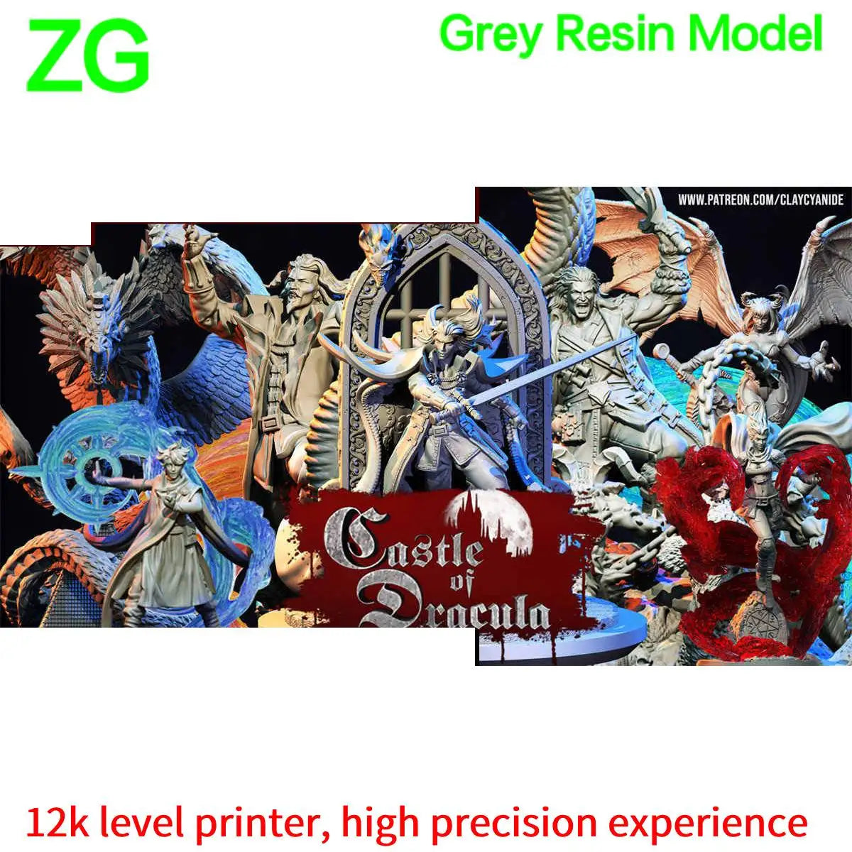 Castlevania DND Running Team Chess Model - Unpainted Resin Figure