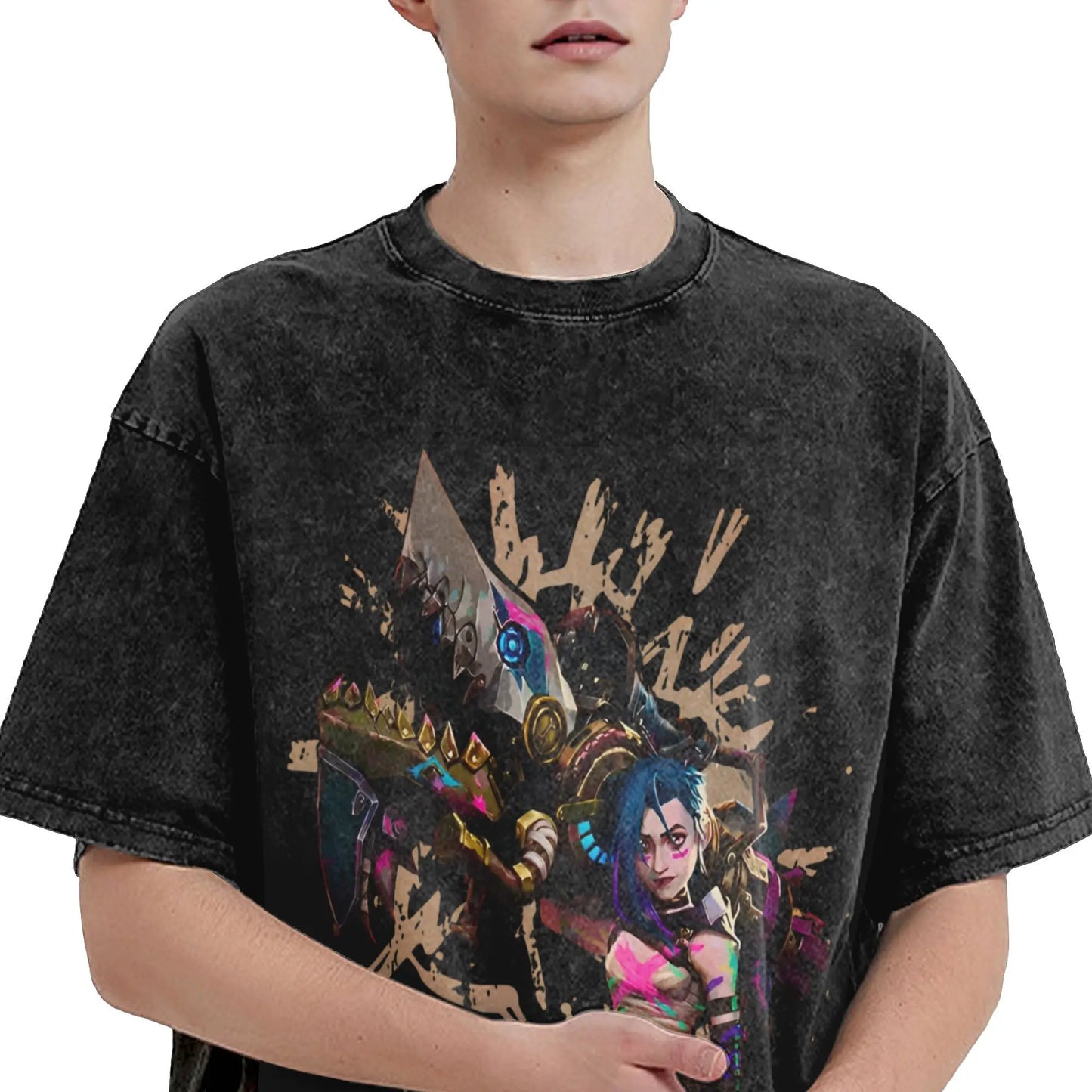 Arcane Anime Jinx Cotton T-Shirt