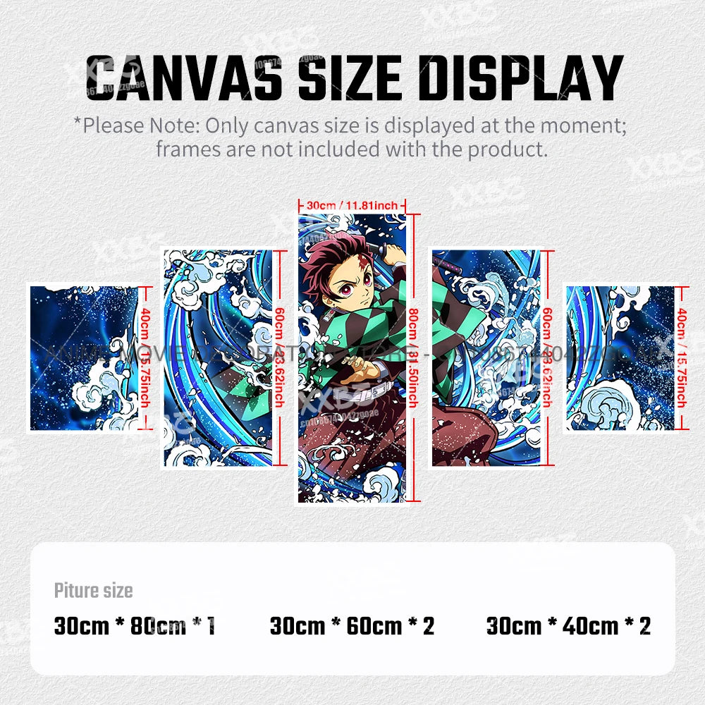 Demon Slayer Canvas Wall Art - Kamado Tanjirou & Nezuko