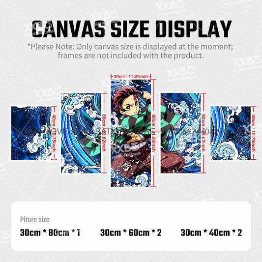 Demon Slayer Canvas Wall Art - Kamado Tanjirou & Nezuko