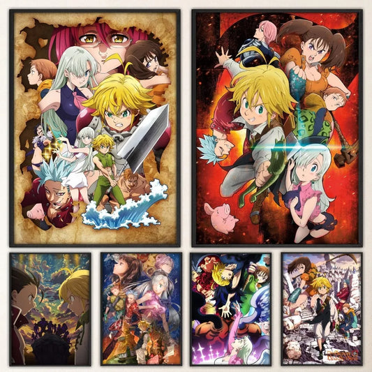 The Seven Deadly Sins Poster Print - Modern Wall Art