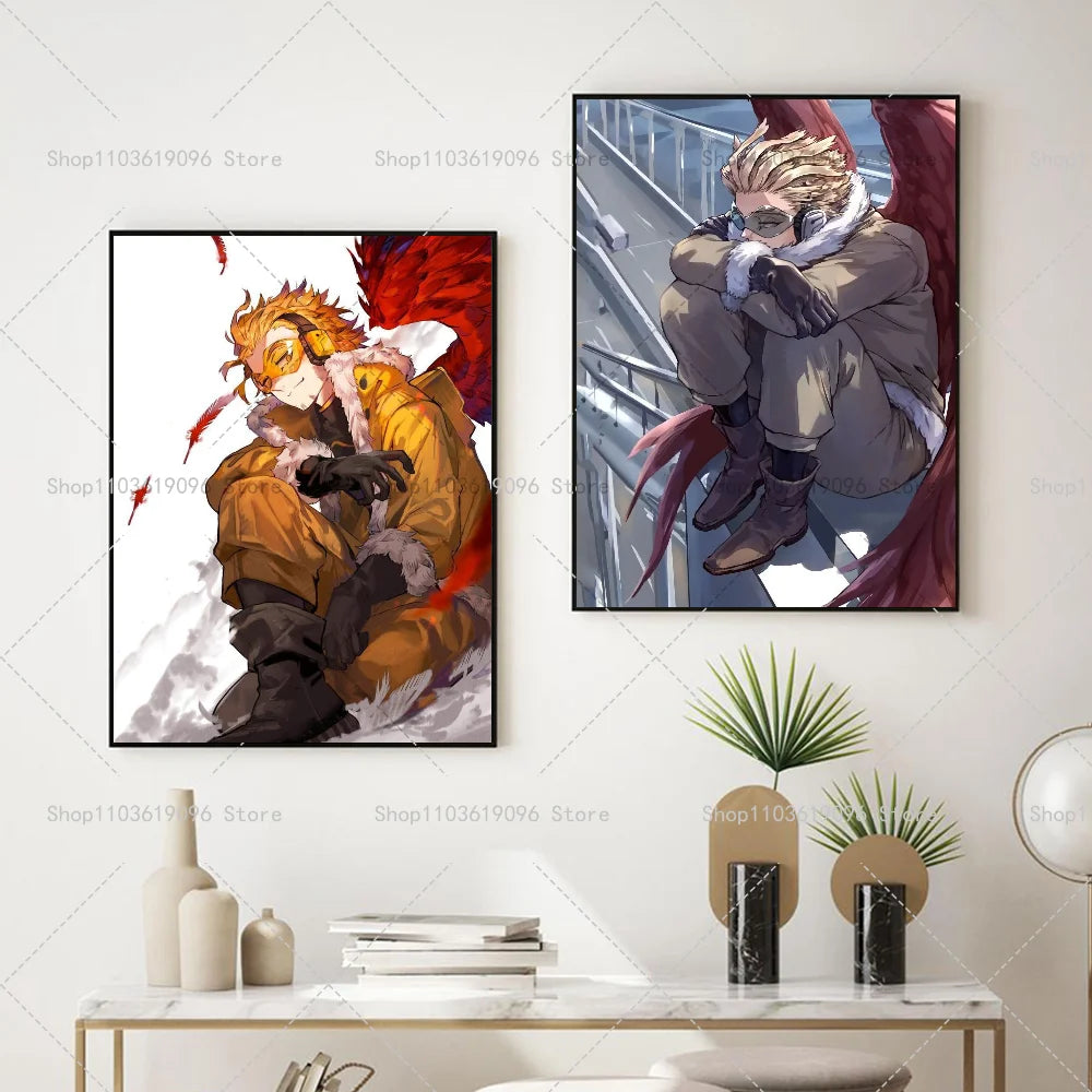 My Hero Academia Hawks Classic Anime Poster