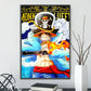 Anime ONE PIECE Self-Adhesive Poster - Sanji, Zoro, Luffy & Nami