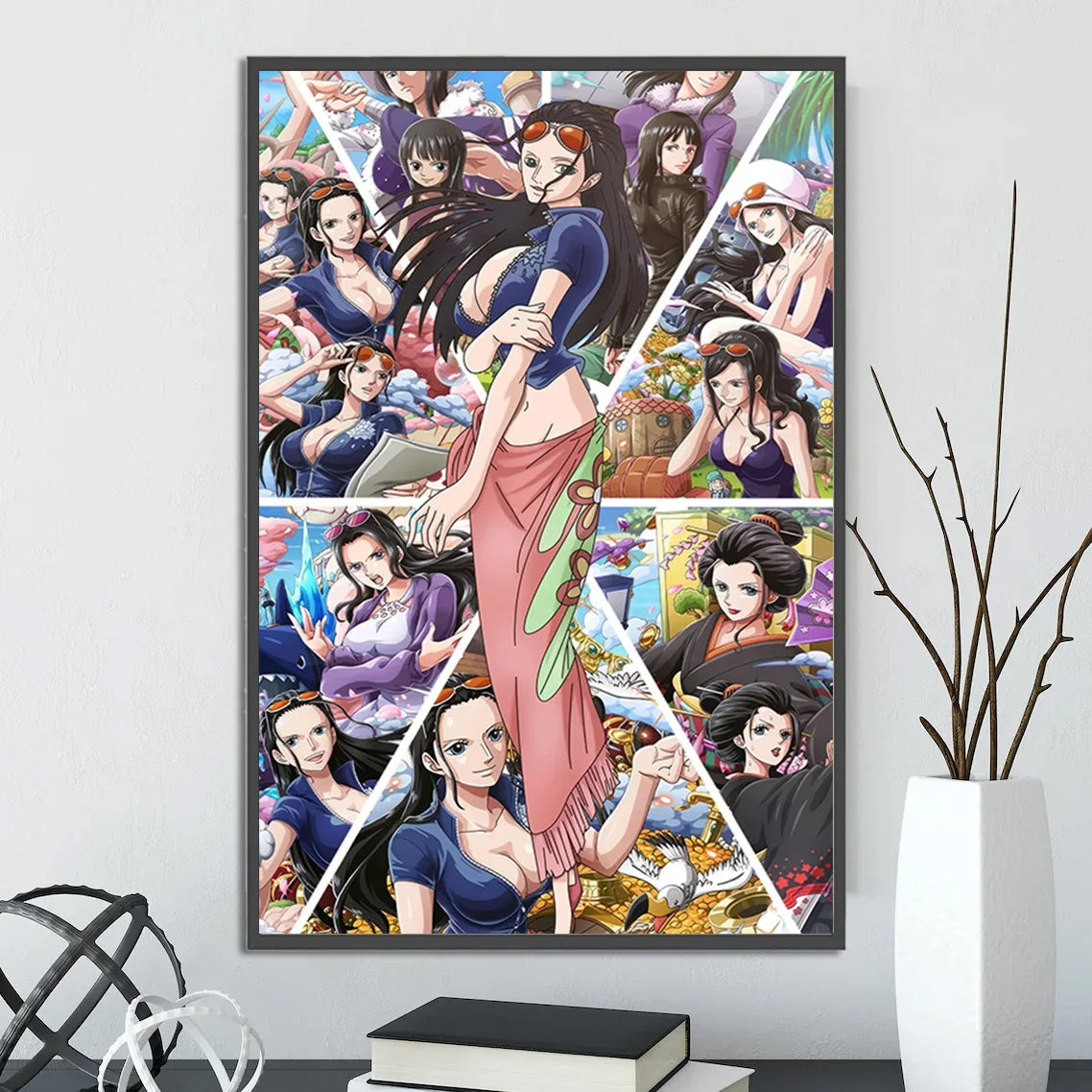 Anime ONE PIECE Self-Adhesive Poster - Sanji, Zoro, Luffy & Nami