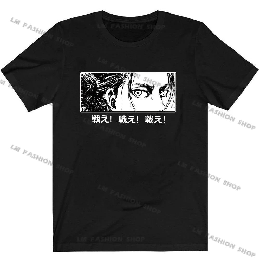 Attack On Titan Graphic Print T-Shirt - Unisex Casual Tee