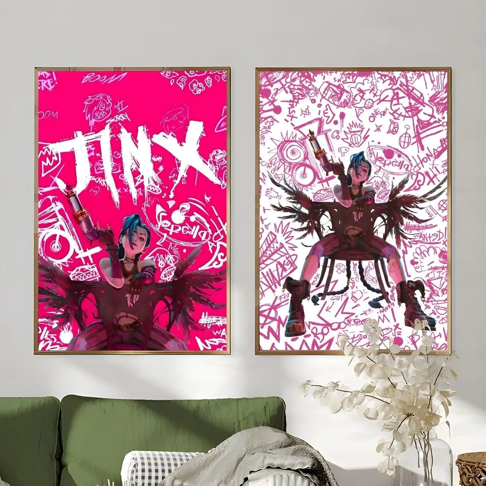 Arcane J-Jinx High-Quality Wall Art Poster