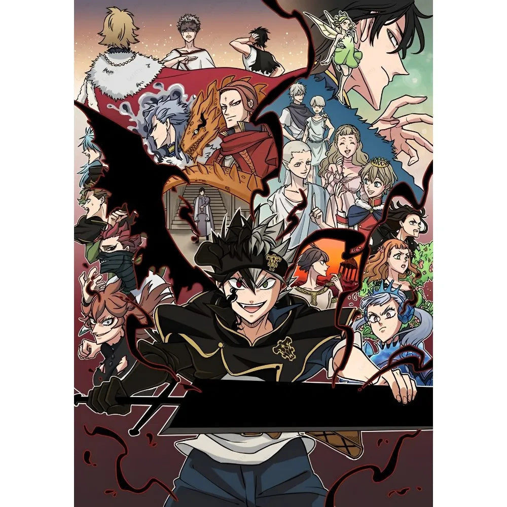 Anime Black Clover Poster - Waterproof Wall Art Decor