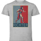 Unisex Grey Pixel Art T-Shirt - Castlevania Richter Belmont