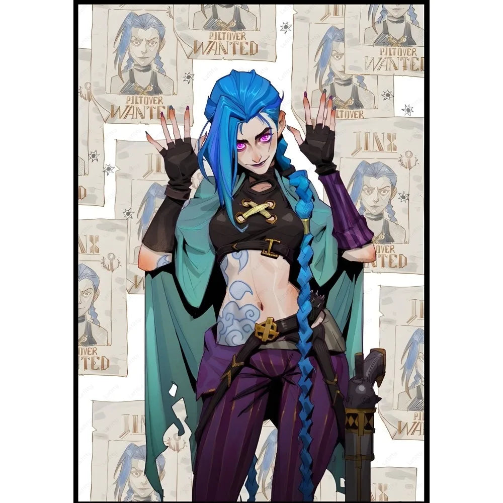 Arcane J-Jinx High-Quality Wall Art Poster