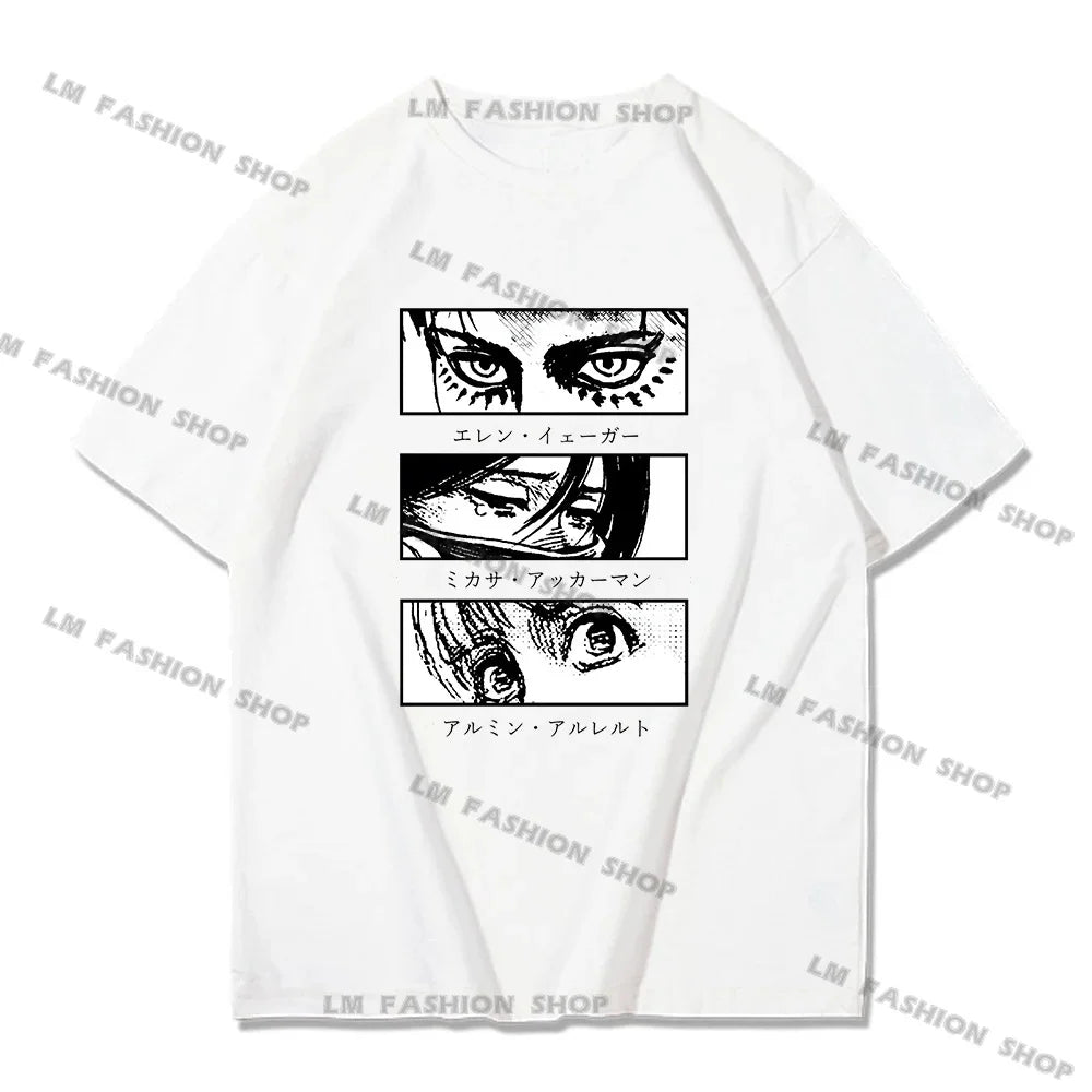 Attack On Titan Graphic Print T-Shirt - Unisex Casual Tee