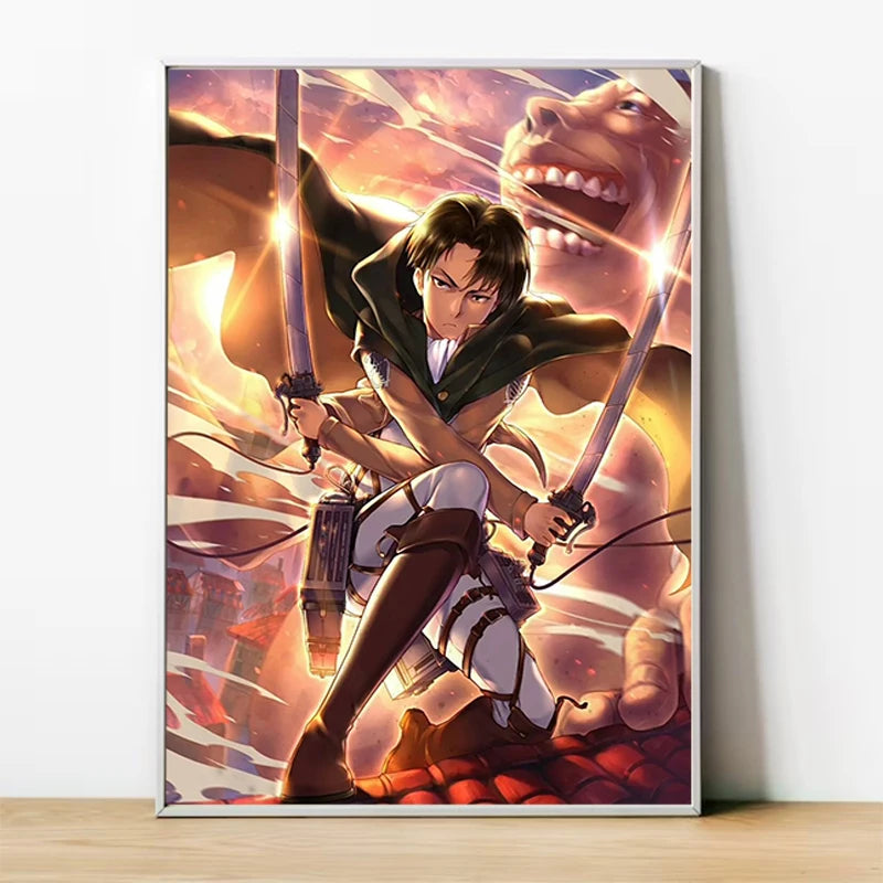 Attack on Titan Anime Canvas Art Poster - Custom Wall Decoration