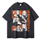 Anime Demon Slayer Vintage Washed T-Shirt