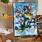 Anime My Hero Academia Self-Adhesive Poster