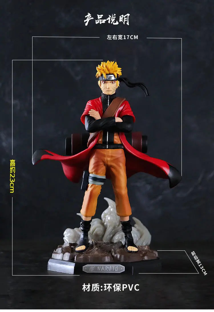 BANDAI 23cm Naruto Uzumaki Action Figure - GK PVC Collectible