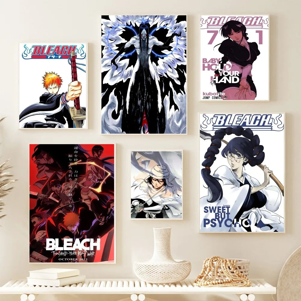 Bleach Anime Figure Wall Art Poster Stickers