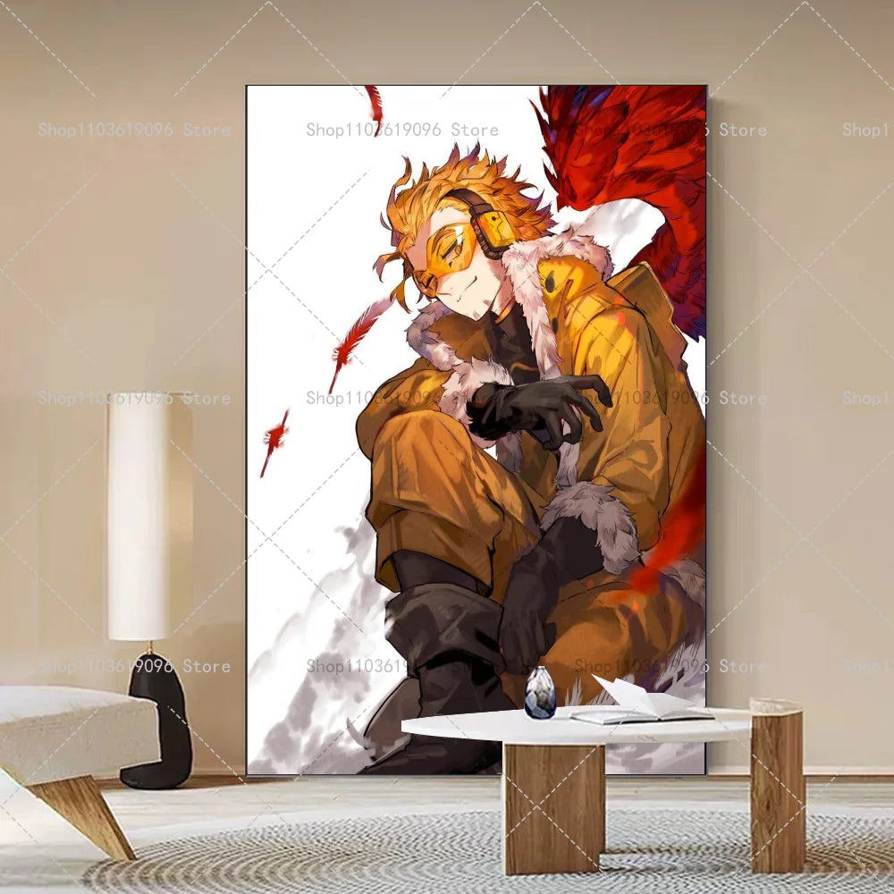 My Hero Academia Hawks Classic Anime Poster