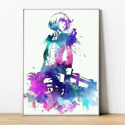 Attack on Titan Anime Canvas Art Poster - Custom Wall Decoration