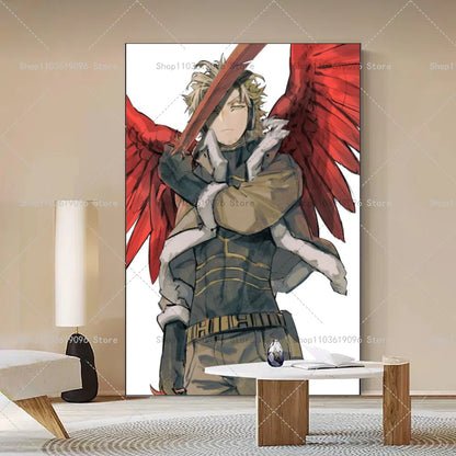 My Hero Academia Hawks Classic Anime Poster