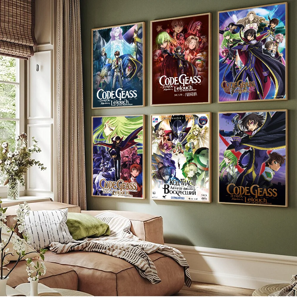 Code Geass Vintage Sticky Poster - Home & Cafe Decor