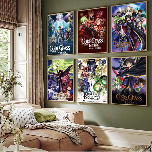 Code Geass Vintage Sticky Poster - Home & Cafe Decor