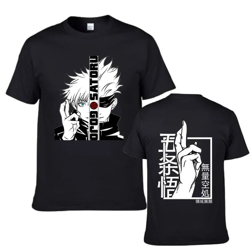 Cool Gojo Satoru Anime Graphic T-Shirt for Men