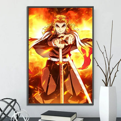 Demon Slayer Self-Adhesive Anime Poster - Hashira & Friends