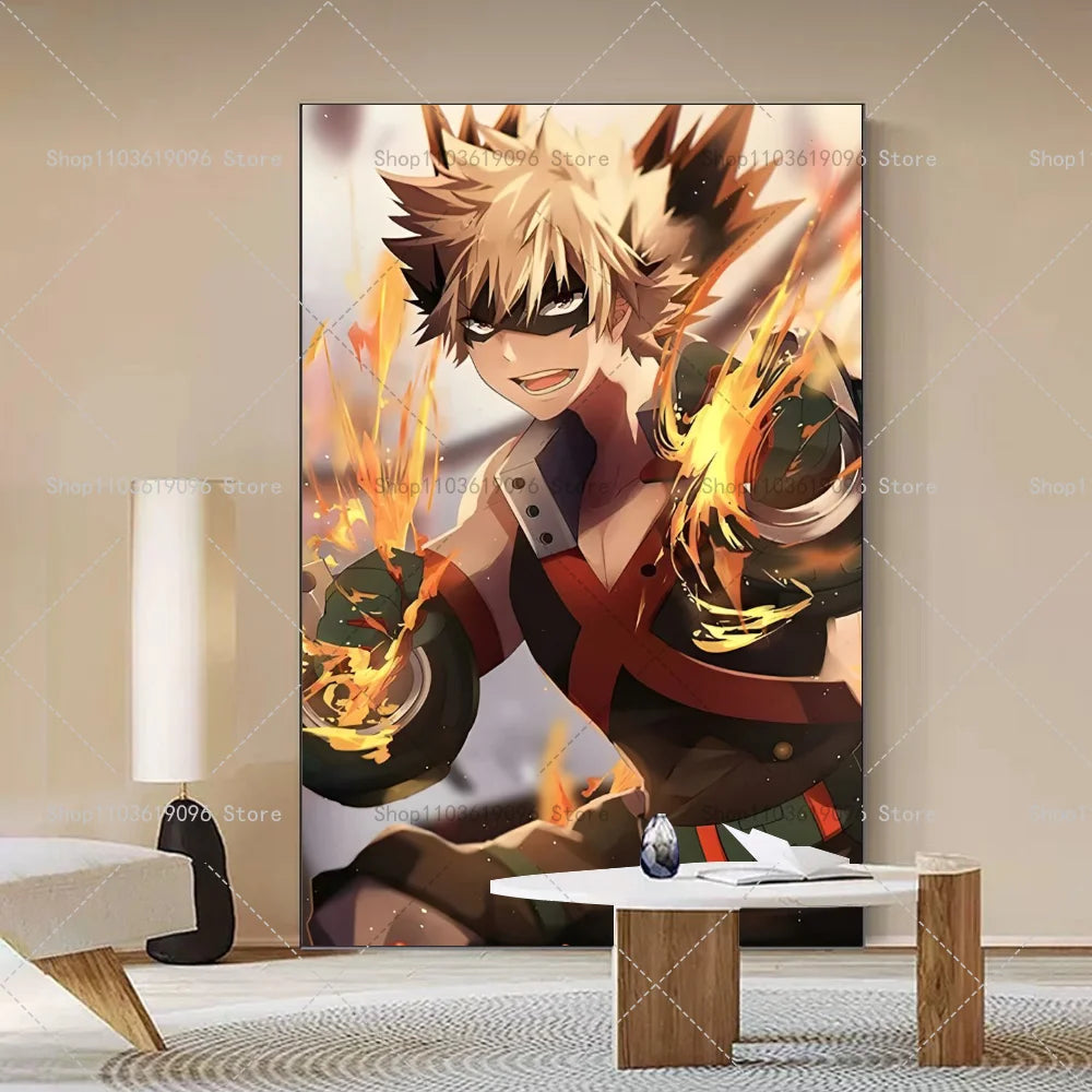 My Hero Academia Poster - Self-Adhesive Waterproof Wall Art