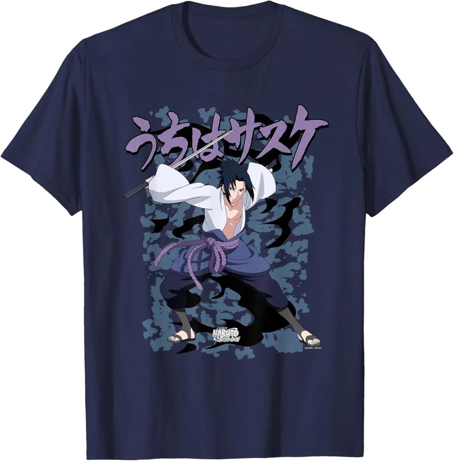 Naruto Shippuden Sasuke Uchiha Curse Anime T-Shirt