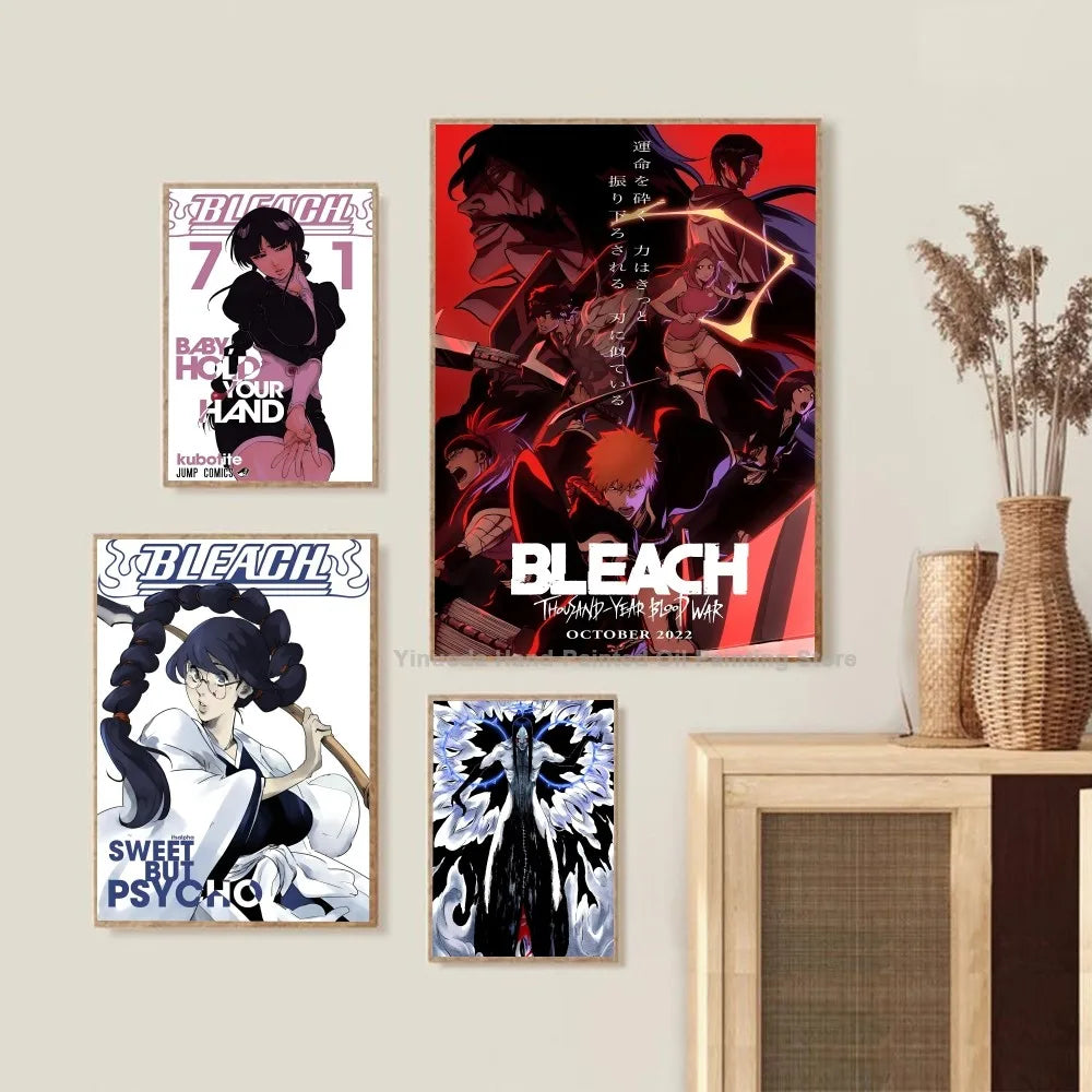 Bleach Anime Figure Wall Art Poster Stickers