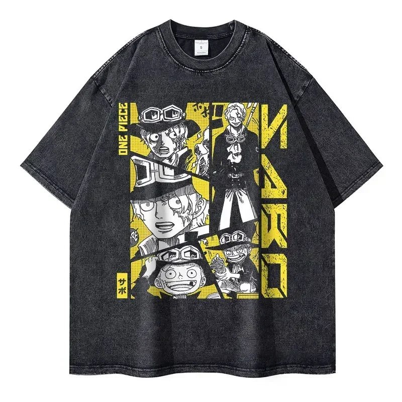 Vintage Roronoa Zoro T-Shirt - 100% Cotton Anime Tee