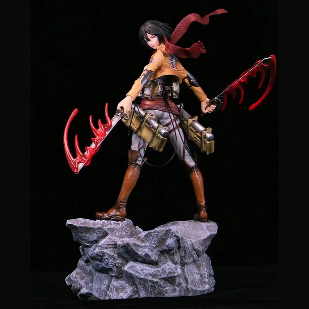 Mikasa Ackerman & Levi Ackerman Attack on Titan PVC Figurine Set