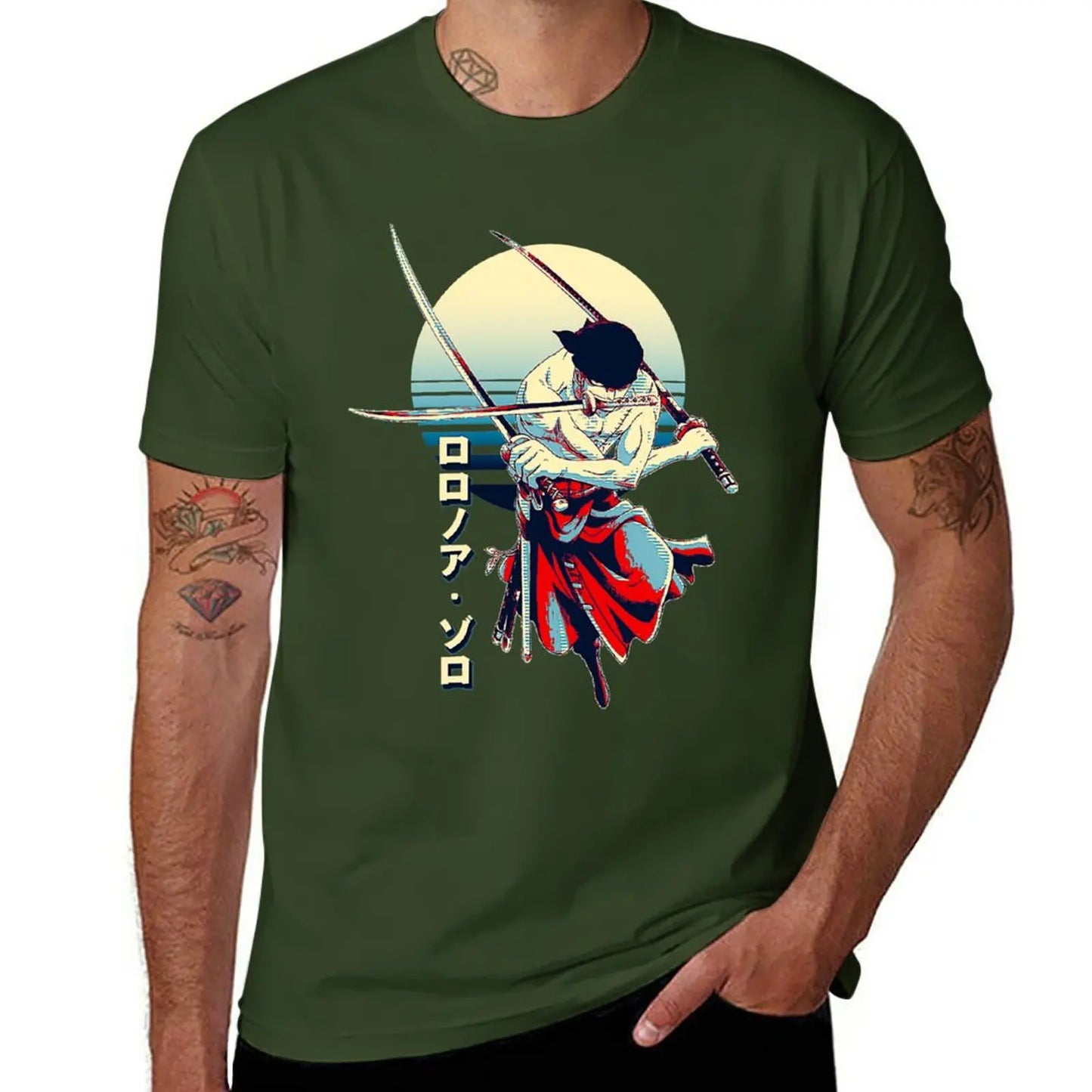 New Roronoa Zoro Graphic T-Shirt for Men