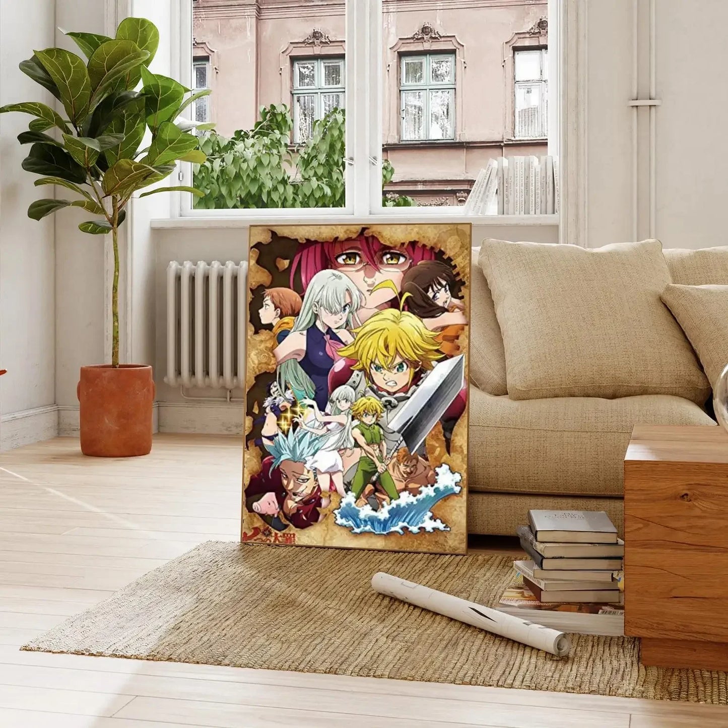 7 Deadly Sins Canvas Art - Modern Wall Decor