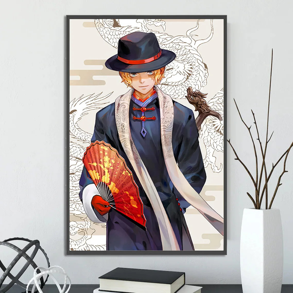 Anime ONE PIECE Self-Adhesive Poster - Sanji, Zoro, Luffy & Nami