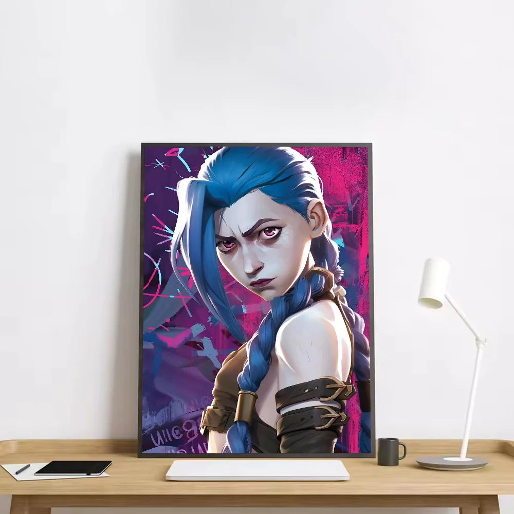 Anime Arcane Season 2 Jinx Graffiti HD Wall Art Poster