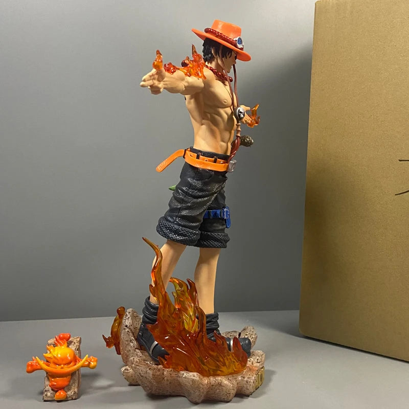 28cm Portgas D Ace Anime Figure - Collectible PVC Statue