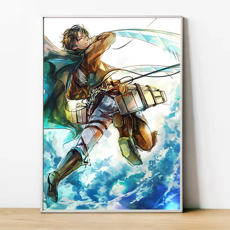 Attack on Titan Anime Canvas Art Poster - Custom Wall Decoration