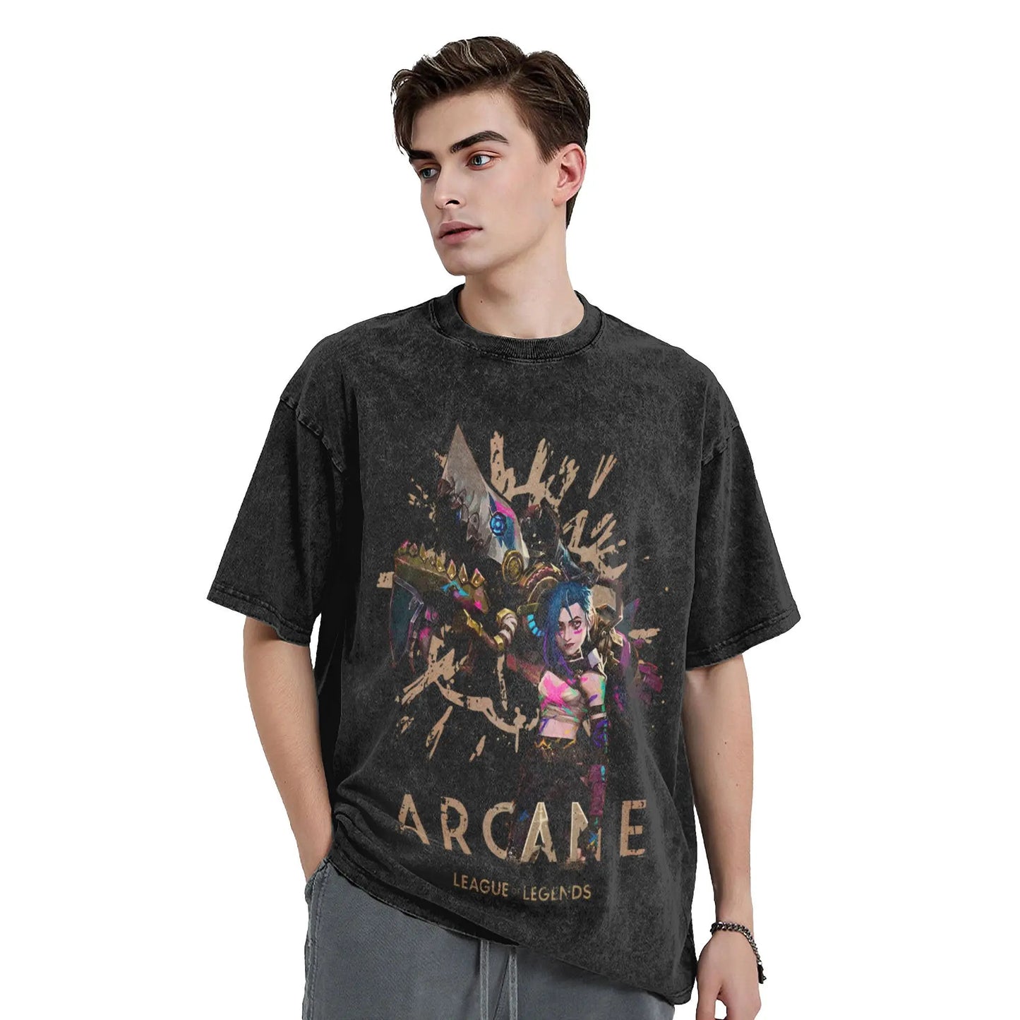 Arcane Anime Jinx Cotton T-Shirt