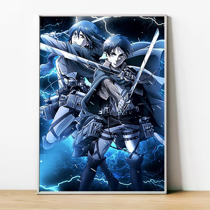 Attack on Titan Anime Canvas Art Poster - Custom Wall Decoration