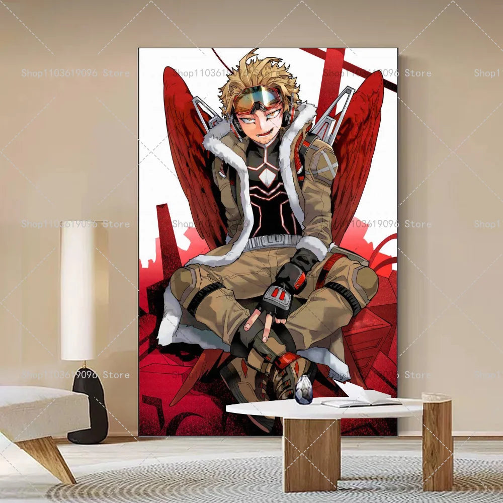 My Hero Academia Hawks Classic Anime Poster