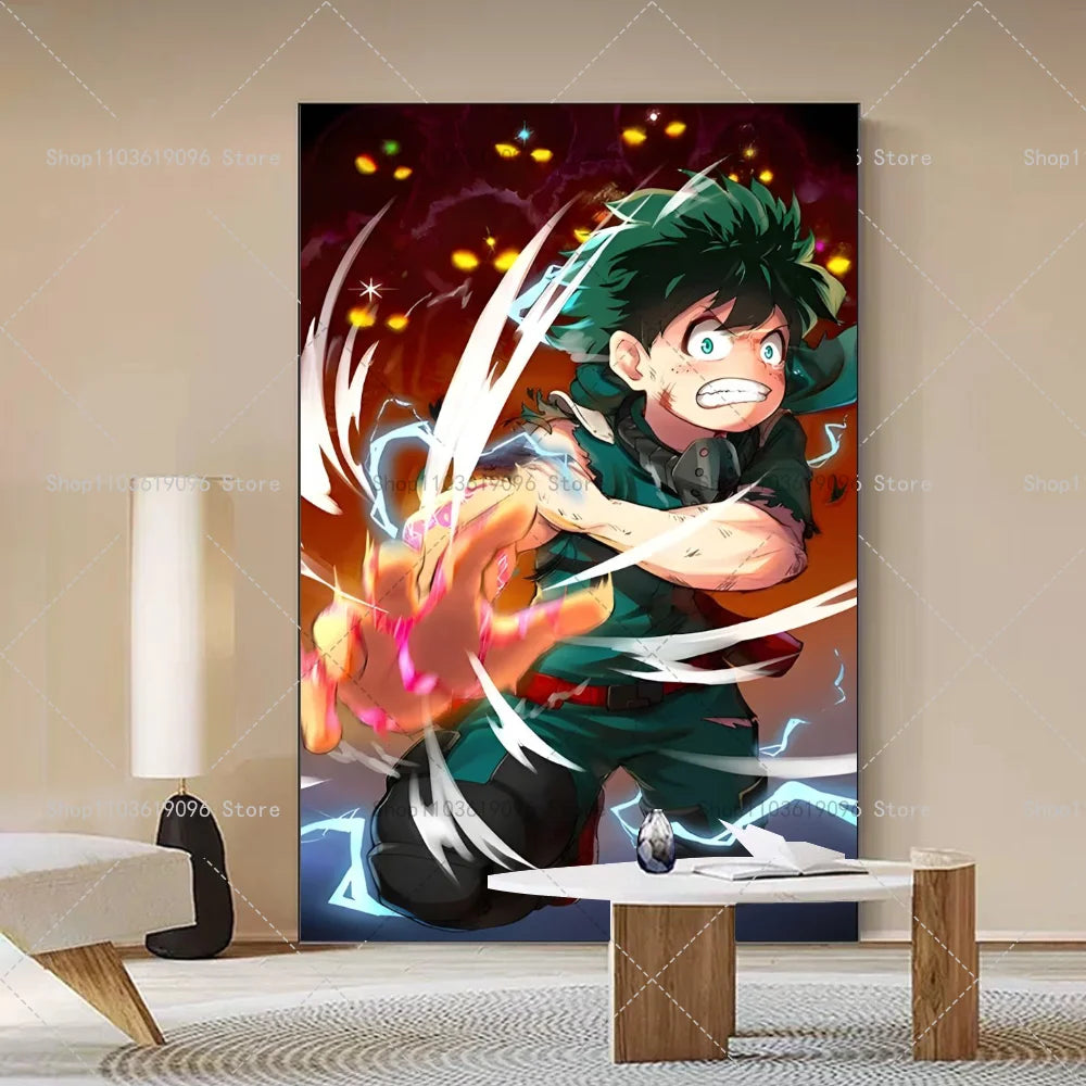 My Hero Academia Poster - Self-Adhesive Waterproof Wall Art