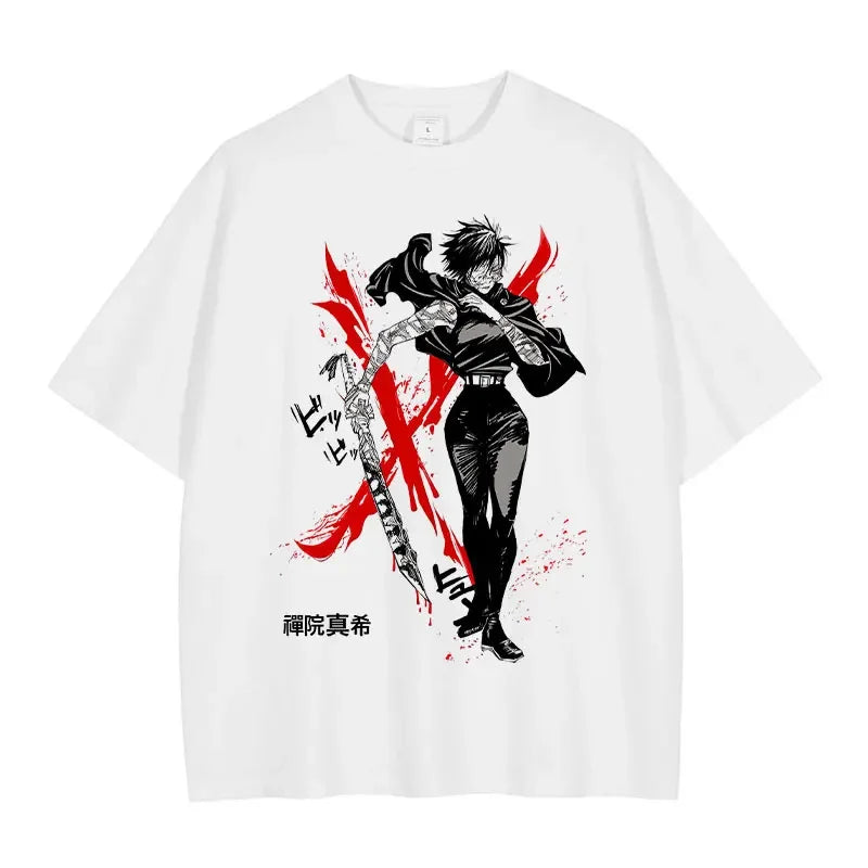 Bilibili Fushiguro Toji Vintage Anime T-Shirt