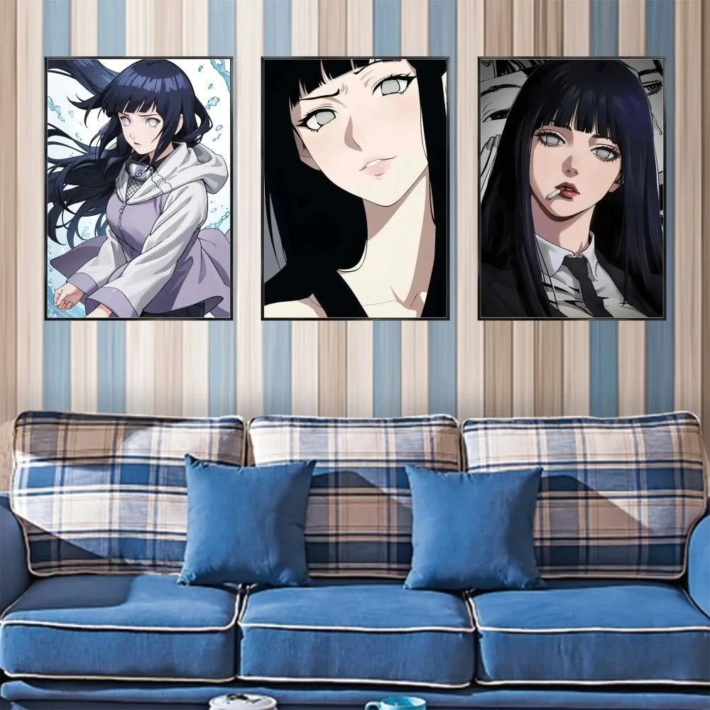 Hyuuga Hinata Anime Naruto Poster - Wall Art Decor