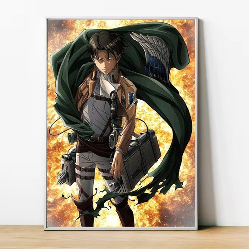 Attack on Titan Anime Canvas Art Poster - Custom Wall Decoration