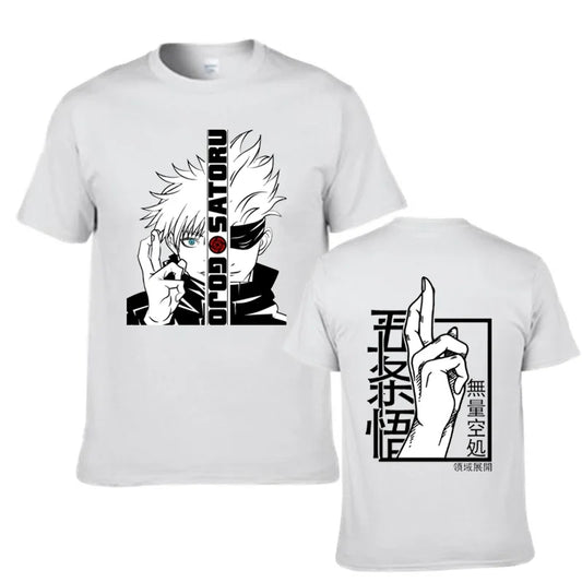 Cool Gojo Satoru Anime Graphic T-Shirt for Men