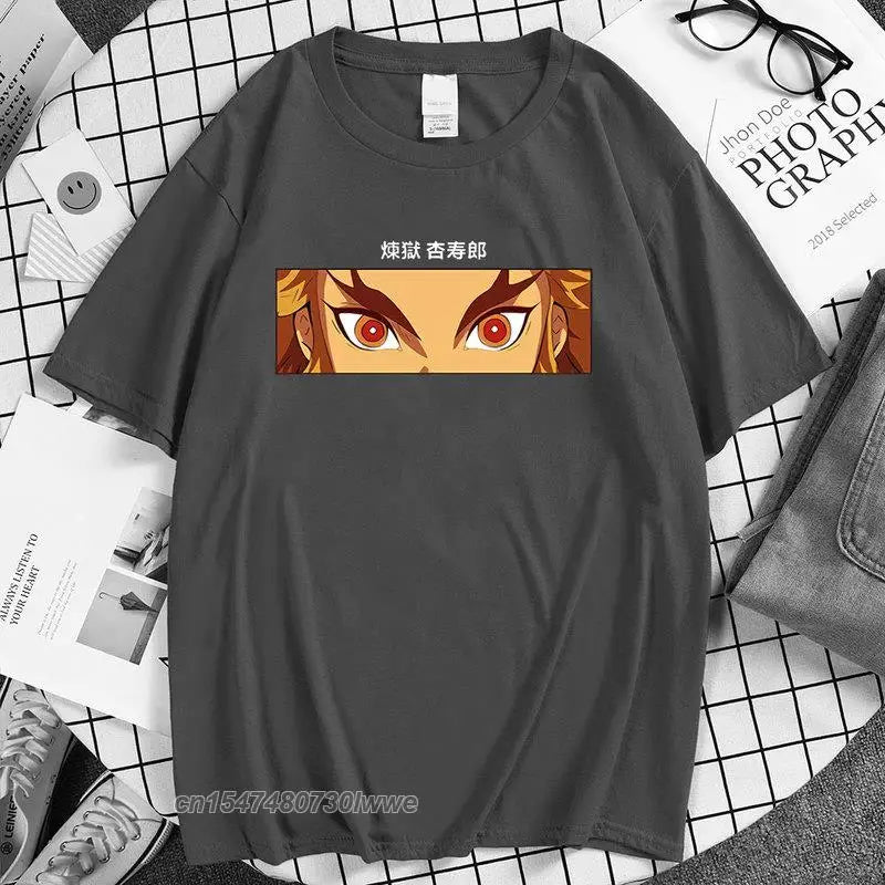 Demon Slayer Kyojuro Rengoku T-Shirt - Hip Hop Design