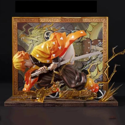 24cm Agatsuma Zenitsu Demon Slayer PVC Action Figure