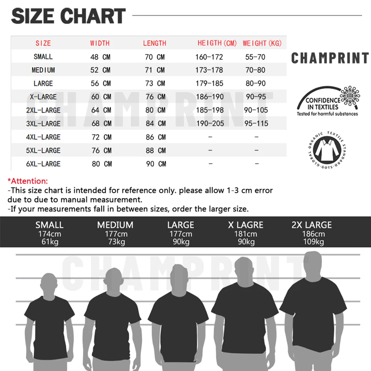 Men's Casual Cotton Tee Shirt - Short Sleeve Crew Neck